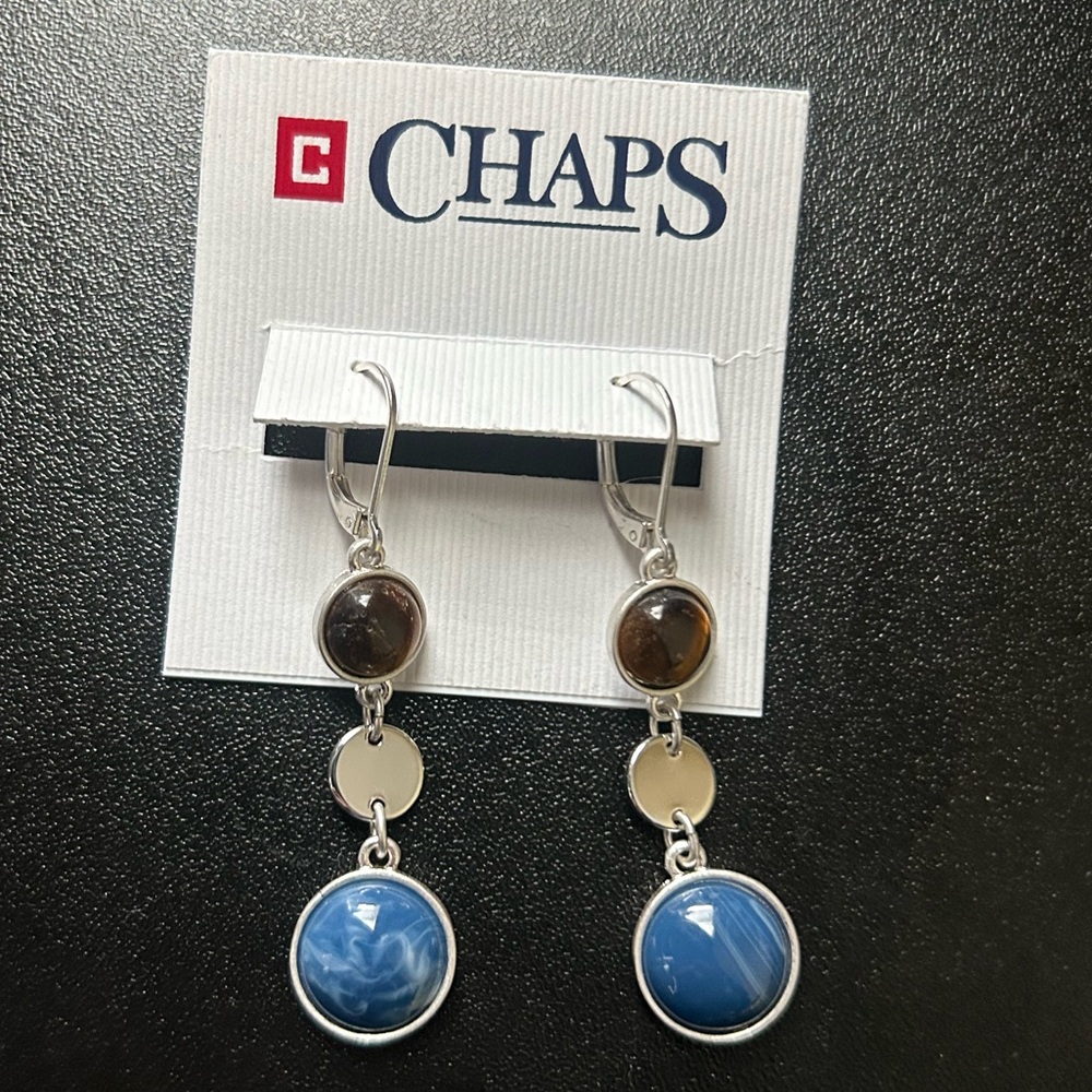Chaps Earrings NEW WITH TAGS